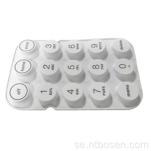 Multimedia Remote Control Keypad Custom Conductive Silicone Buttons